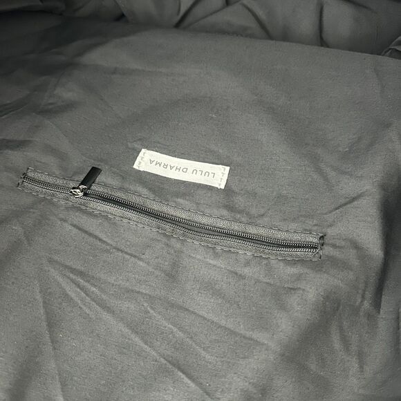 NWT Lulu Dharma Gray Houndstooth Weekender Overnight Crossbody Travel Tote - Picture 11 of 12